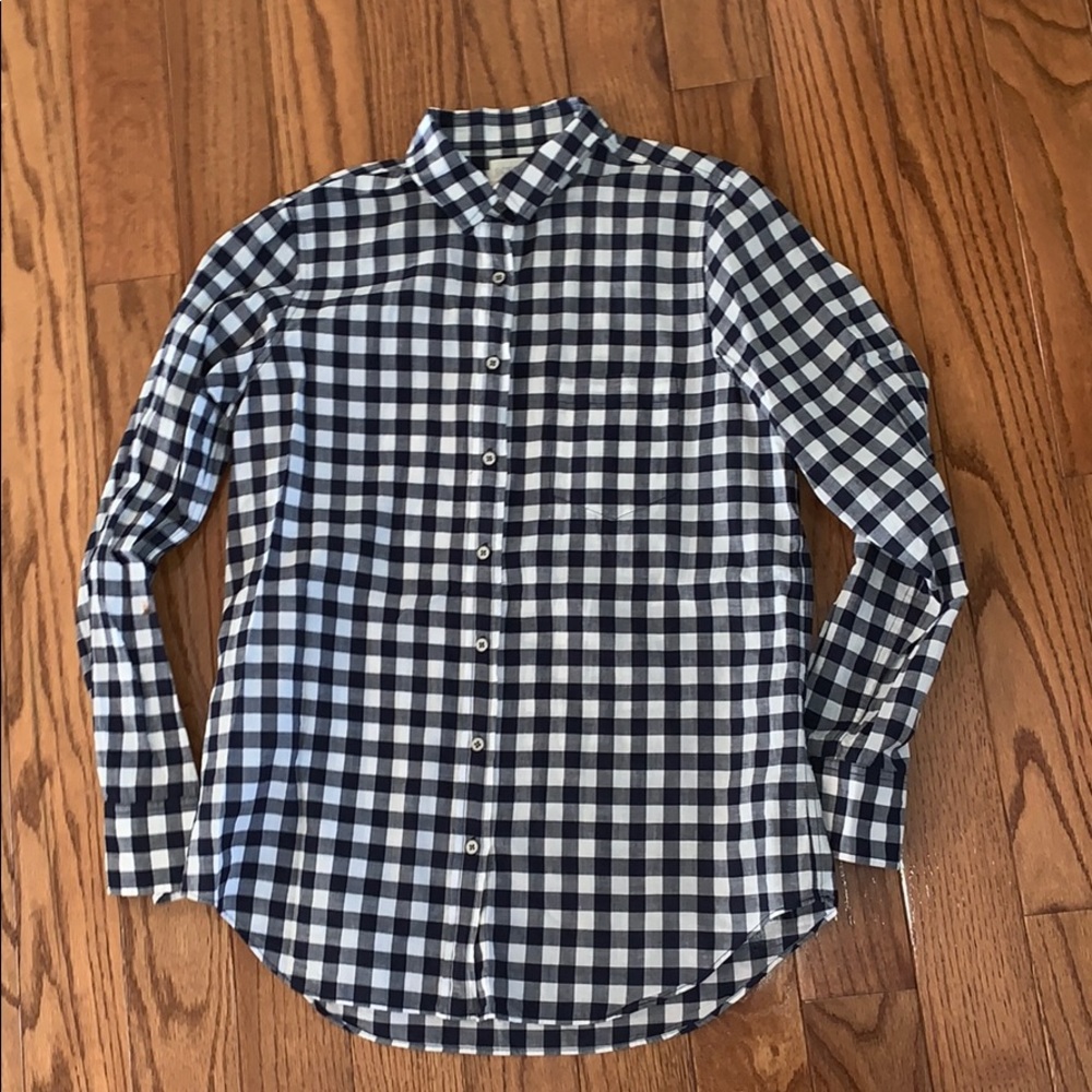 j. crew gingham shirt